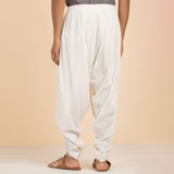  Quần Dhoti - Sản phẩm đặc trưng của Isha (Màu trắng ngà - Lưng thun - Unisex) 