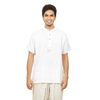 Áo Kurta 100% cotton hữu cơ, có thêu chữ "Aum" (Màu trắng - Nam)