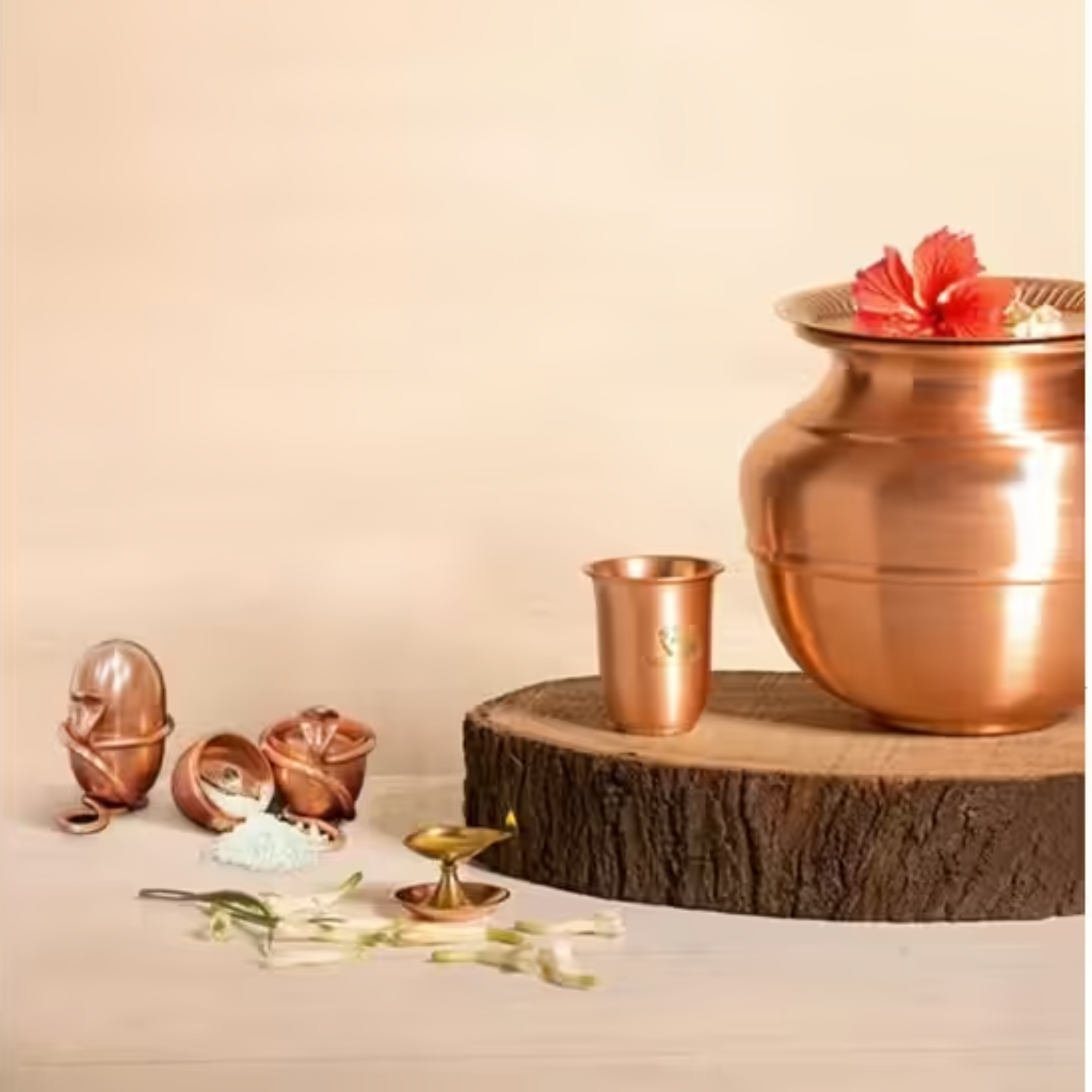  Bộ bình chứa nước uống bằng đồng (loại 5 lít) 