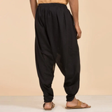  Quần Dhoti - Sản phẩm đặc trưng của Isha (Màu đen - Lưng thun - Unisex) 