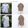 Áo sơ mi vạt bầu - Unisex