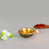  Đèn dầu cổ (Diya) bằng đồng thủ công 