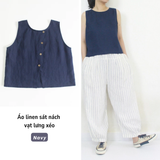  Áo sát nách vạt lưng xéo - Nữ 