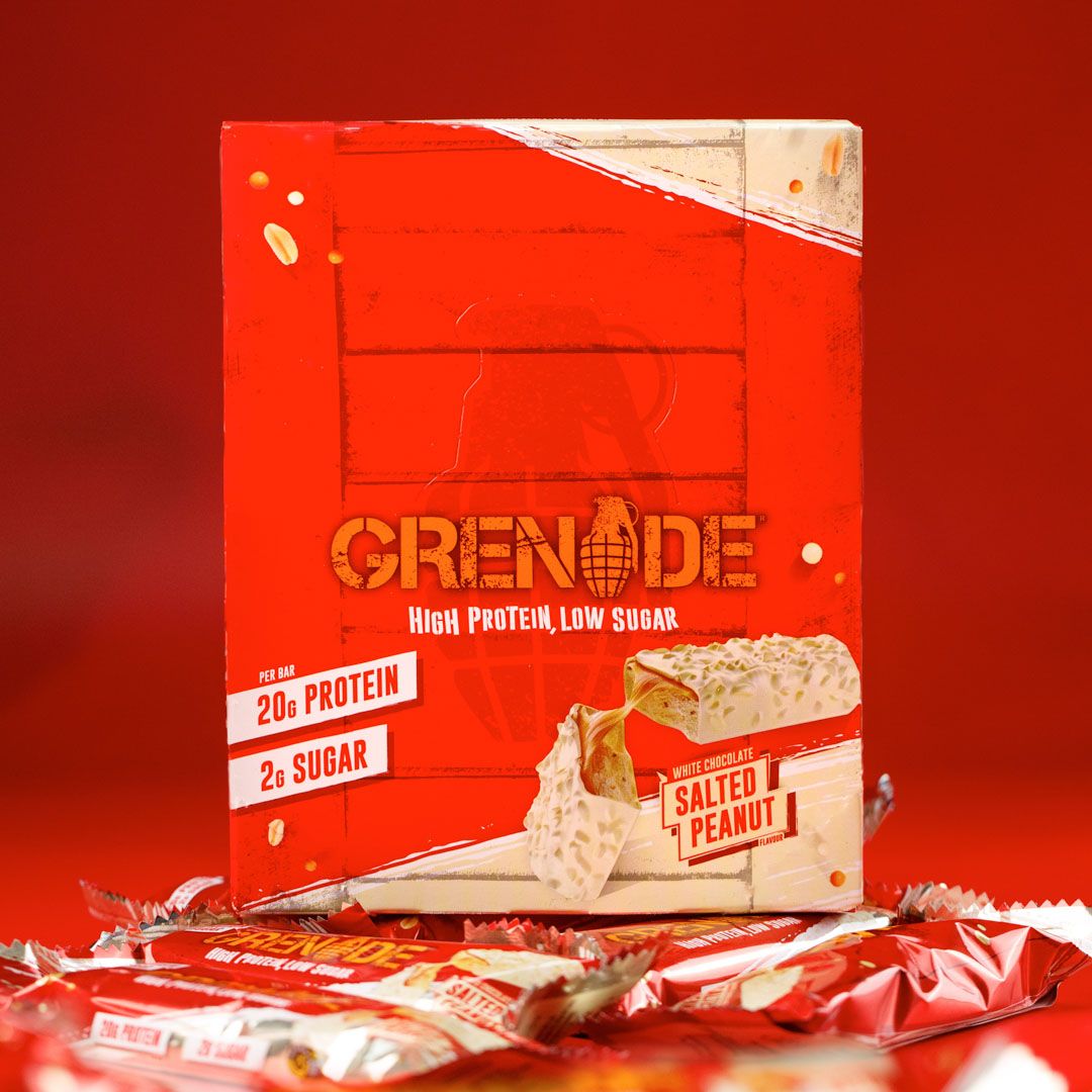  GRENADE | Bánh Protein WHITE CHOCOLATE SALTED PEANUT 
