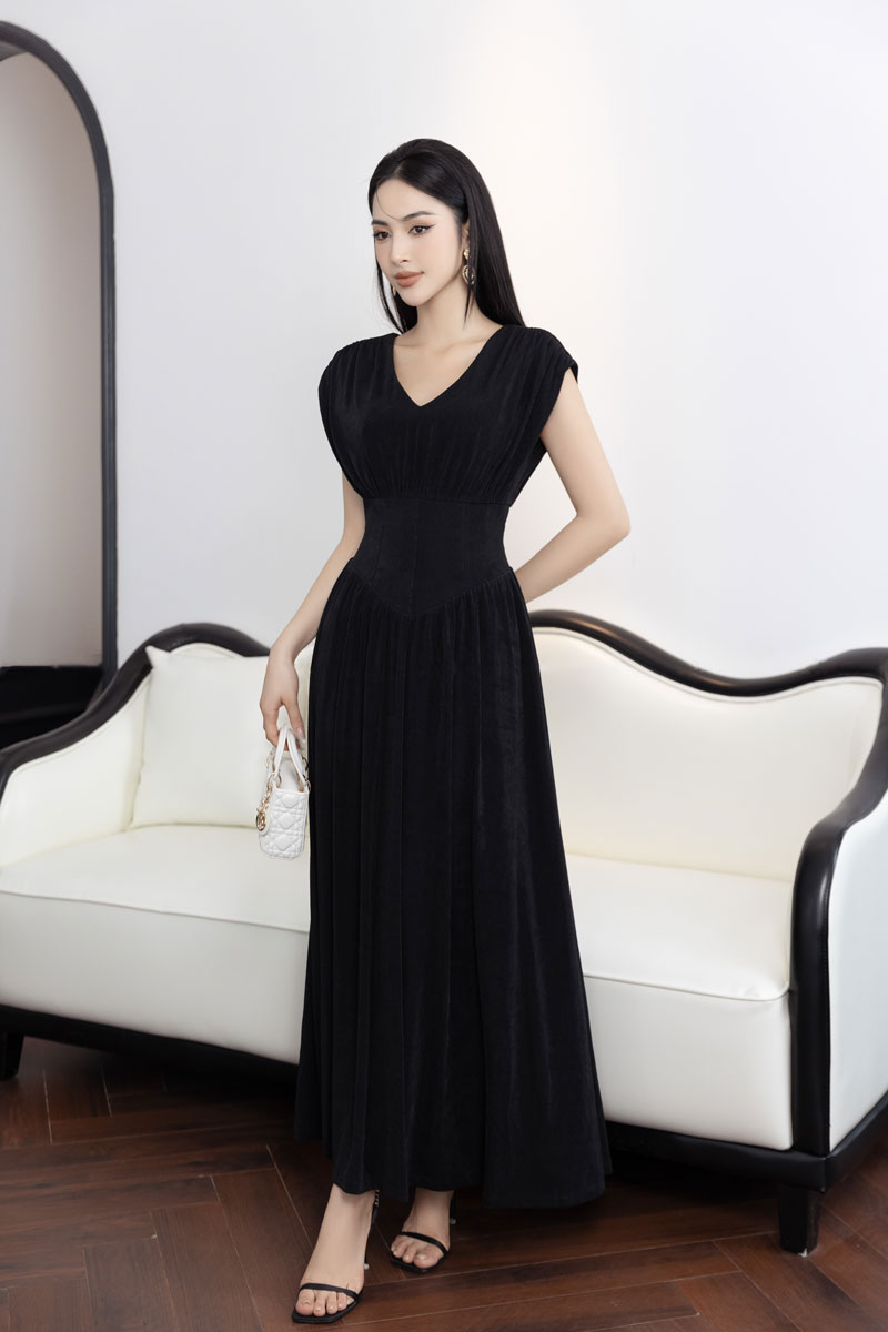 gold long dress with sleeves Plus Size Satin Sleeve Goddess Gown – Unique Vintage Size:6 Cdn MD19Jun26 Rust Front Tie Ruffle