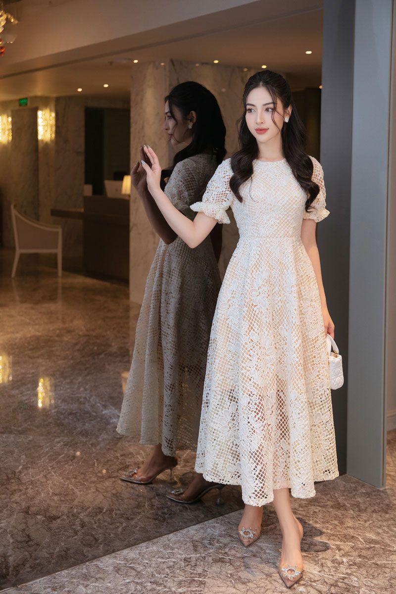 Priscilla Dress- Sự Hòa Quyện Giữa Nét Nhẹ Nhàng Và Sang Trọng – Camellia