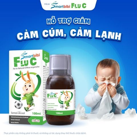 TPBVSK Smartbibi Flu C - Siro hỗ trợ giảm cảm lạnh, cảm cúm