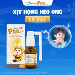 TPBVSK Smartbibi Pro Spray - Xịt họng keo ong cô đặc, hỗ trợ làm dịu họng, đau họng, giảm ho