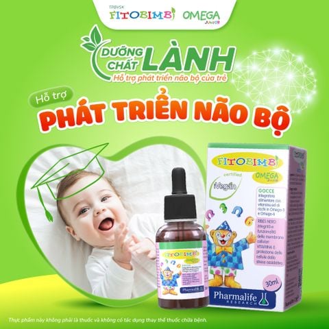 TPBVSK Fitobimbi Omega junior - Omega thực vật cho bé - Hỗ trợ phát triển não bộ, tốt cho mắt