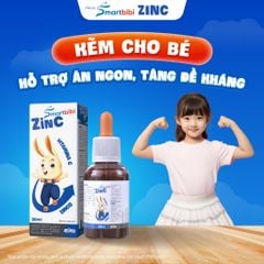 TPBVSK Smartbibi ZinC - Kẽm chelate hữu cơ