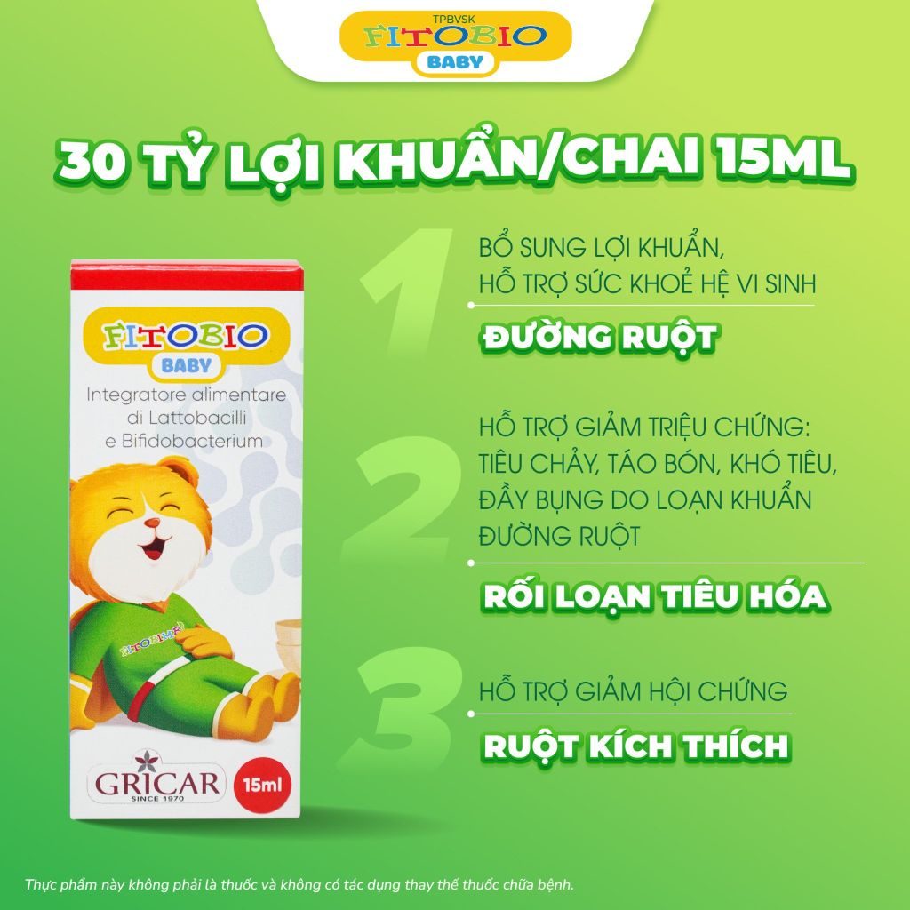 TPBVSK Men vi sinh Fitobio baby cho bé