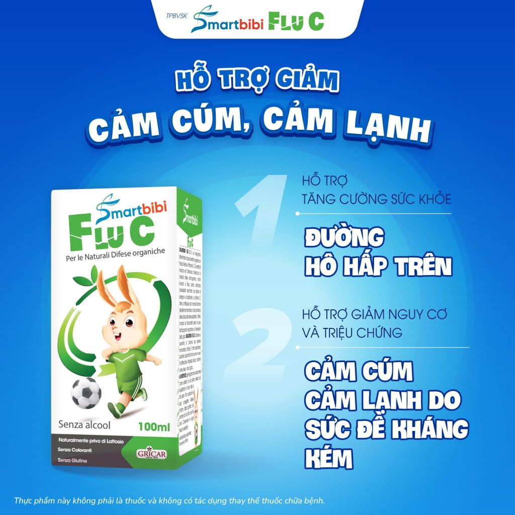 TPBVSK Smartbibi Flu C - Siro hỗ trợ giảm cảm lạnh, cảm cúm