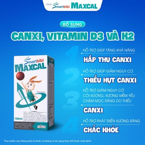 TPBVSK Smartbibi Maxcal - Hỗ trợ xương răng chắc khoẻ