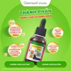 TPBVSK Fitobimbi D3K2 - Hỗ trợ xương răng chắc khoẻ
