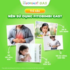 TPBVSK Fitobimbi Gas - Hỗ trợ giảm nôn trớ, đầy hơi ở trẻ