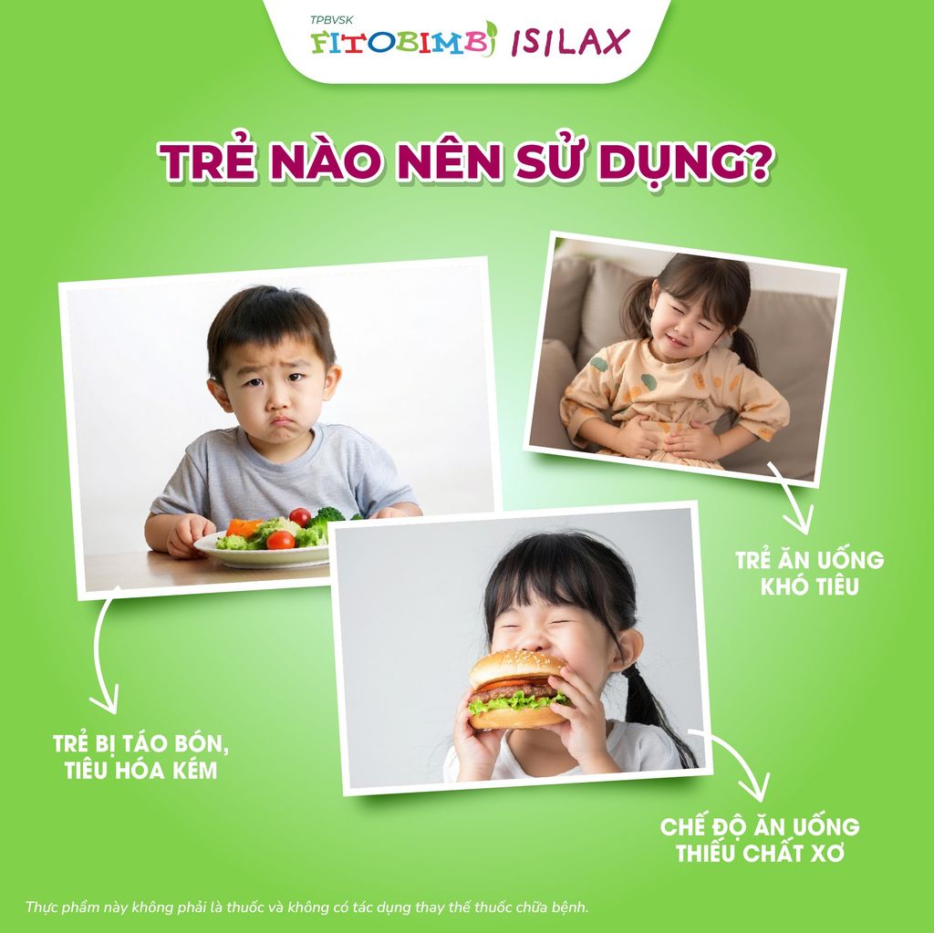 TPBVSK Fitobimbi Isilax - siro hỗ trợ giảm táo bón 6 trong 1 cho trẻ