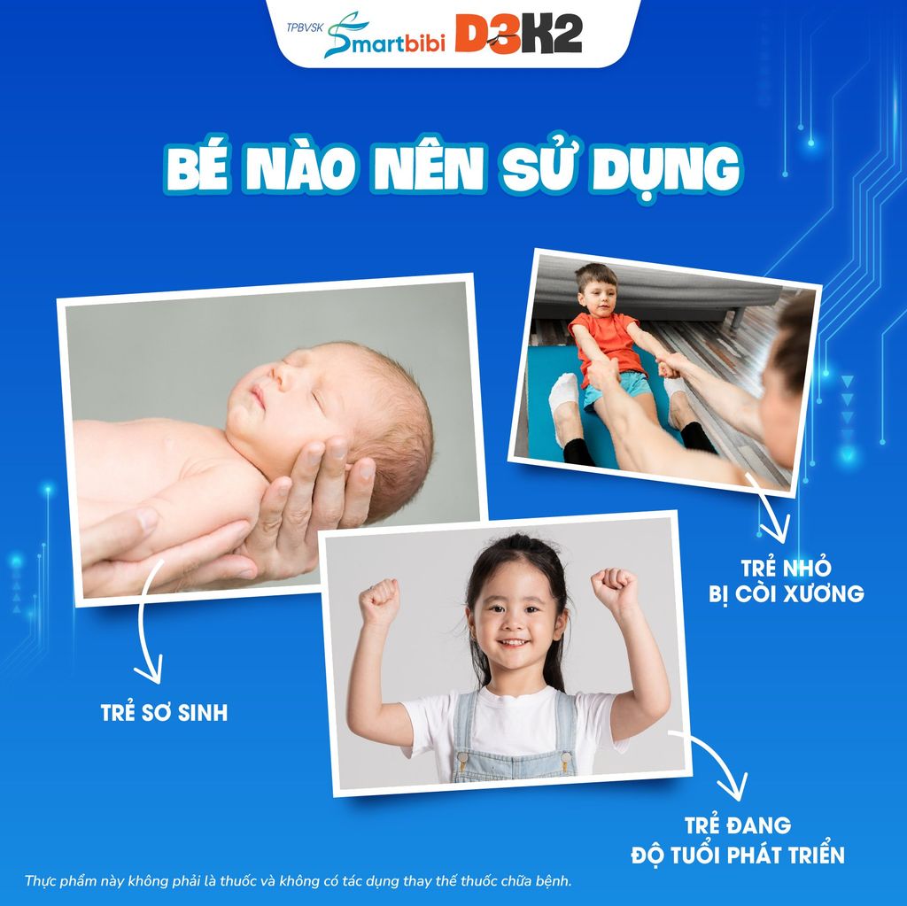 TPBVSK Smartbibi D3K2 Emuldrop - Hấp thu tốt hơn - Vóc dáng cao hơn