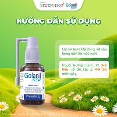 TPBVSK Golanil New - Xịt Họng Hỗ Trợ Làm Dịu Họng, Giảm Ho Do Viêm Đường Hô Hấp Trên