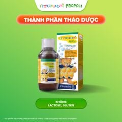 Fitobimbi Propoli - Siro hỗ trợ giảm ho do cảm lạnh cho bé