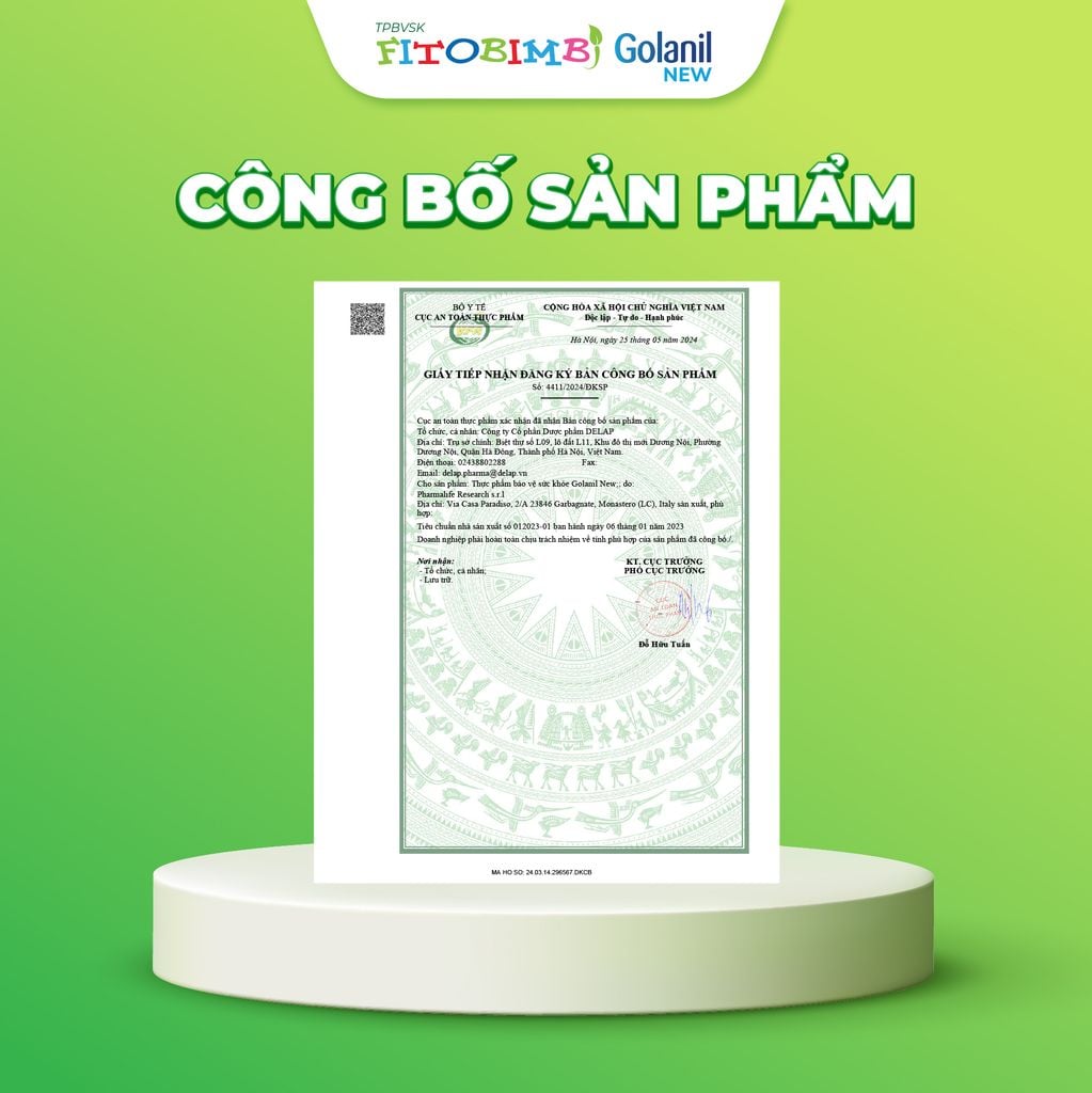 TPBVSK Golanil New - Xịt Họng Hỗ Trợ Làm Dịu Họng, Giảm Ho Do Viêm Đường Hô Hấp Trên