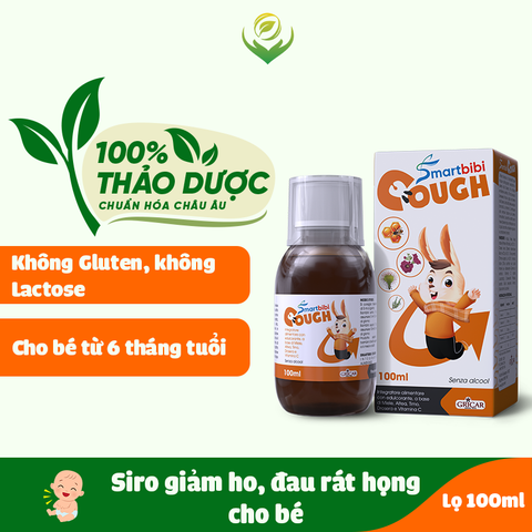 Smartbibi Cough - Siro hỗ trợ giảm ho - bảo vệ họng bé