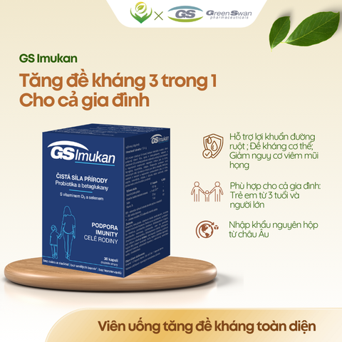 GS Imukan - Hỗ trợ tăng đề kháng cho cả gia đình