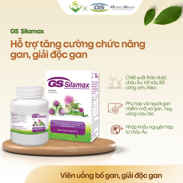 TPBVSK GS Silamax - hỗ trợ tăng cường chức năng gan, giải độc gan