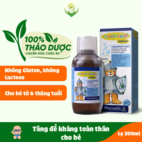 Fitobimbi Immuno - Hỗ trợ tăng đề kháng toàn thân cho trẻ