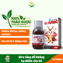 TPBVSK Smartbibi Imunic - Siro hỗ trợ tăng đề kháng cho trẻ