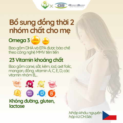 TPBVSK GS Mamavit prefolin DHA - hỗ trợ cung cấp vitamin, DHA cho phụ nữ mang thai