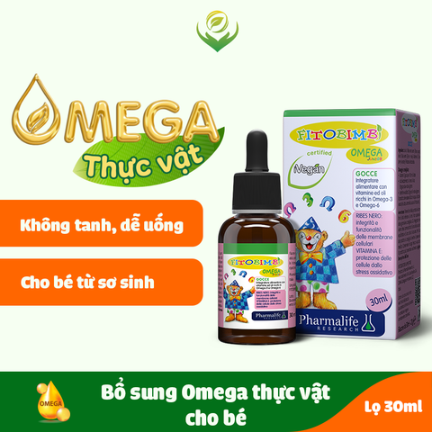 Fitobimbi Omega junior - Omega thực vật cho bé - Hỗ trợ phát triển não bộ, tốt cho mắt