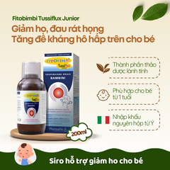 TPBVSK Fitobimbi Tussiflux junior - Siro hỗ trợ giảm ho cảm cho trẻ
