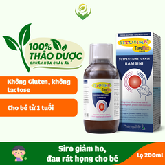 TPBVSK Fitobimbi Tussiflux junior - Siro hỗ trợ giảm ho cảm cho trẻ