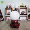 Cầu thạch anh trắng dừa nặng 0.591kg, đường kính 7.5 cm