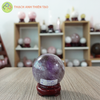  Cầu thạch anh tím nặng 0.58kg, đường kính 7.1cm 