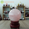  Cầu thạch anh hồng nặng 2kg, đường kính 10.9cm 