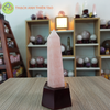  Trụ thạch anh hồng nặng 560gr, cao 22cm 