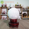  Cầu thạch anh trắng dừa nặng 0.852kg, đường kính 8.5 cm 