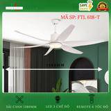  Quạt trần 6 cánh lộc phát động cơ DC - FTL 618 