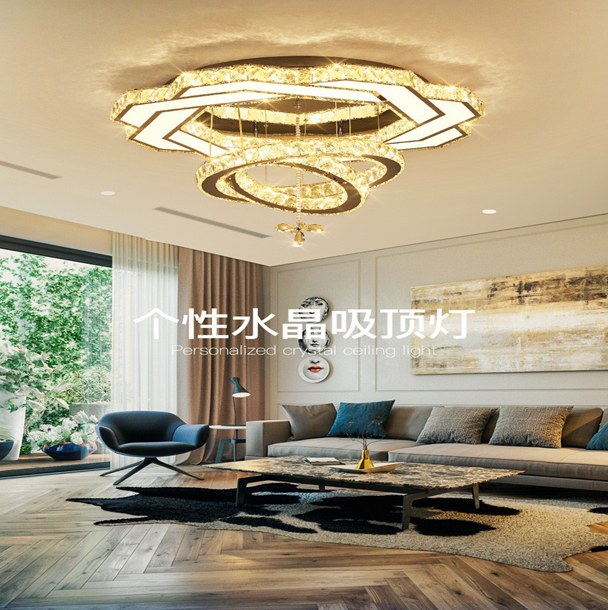 Đèn mâm ốp trần pha lê MPL14 
