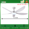 Quạt trần 5 cánh động cơ DC - FTL 528