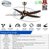 Quạt trần Beller 52BL-552G-KD