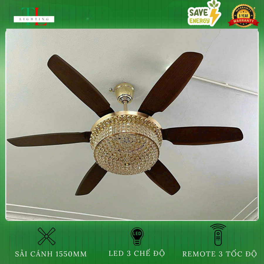  Quạt trần 6 cánh động cơ DC - FTL 625 