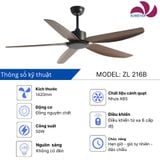  Quạt trần 5 cánh động cơ DC - FTL 521 