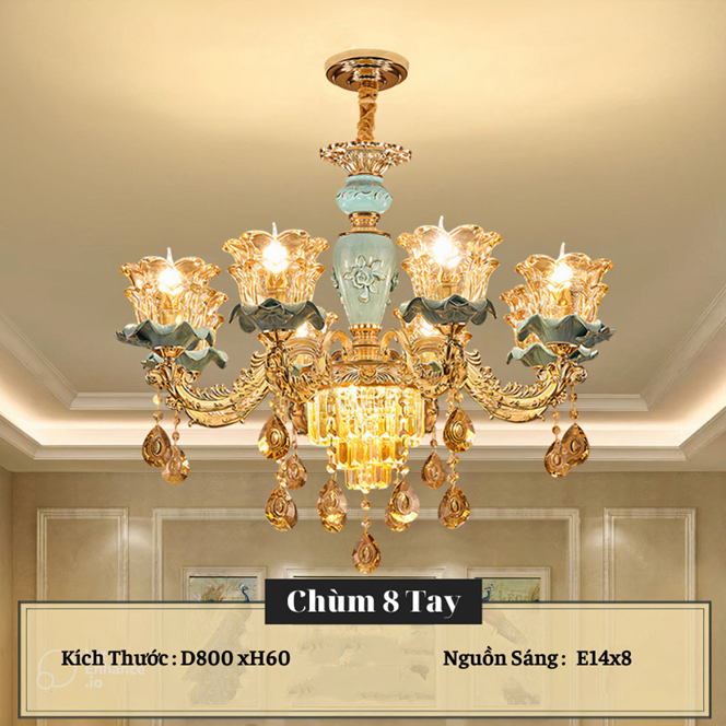  Đèn chùm tân cổ điển DC 0816 