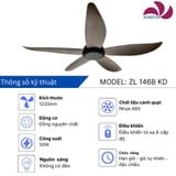  Quạt trần 5 cánh động cơ DC - FTL 518 