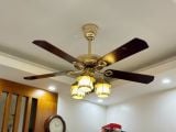  Quạt trần 5 cánh DCT Fan 104- vàng 