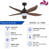  Quạt trần 5 cánh động cơ DC - FTL 526 