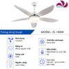  Quạt trần 5 cánh động cơ DC - FTL 526 