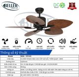  Quạt trần Beller 51BL – 072 KD 